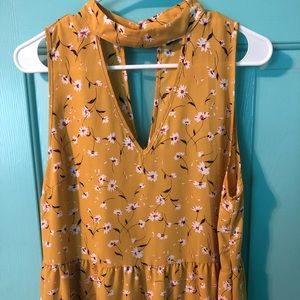 Francesca’s floral blouse